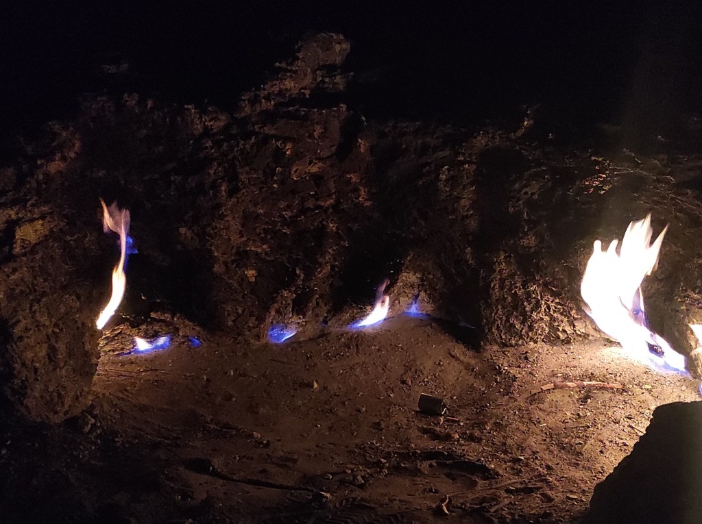 Chimera burning mountain, Turkey 