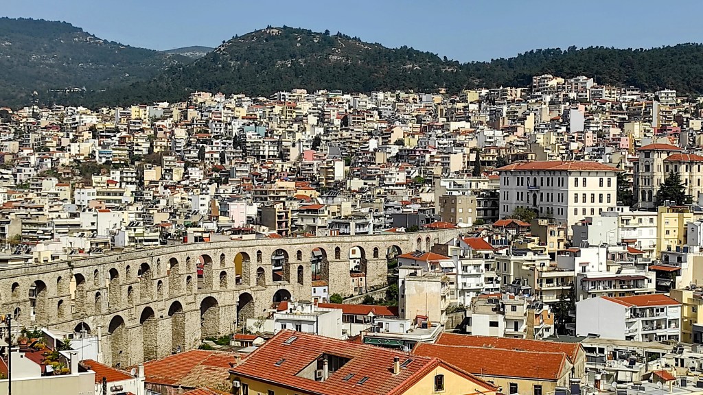 View of Kavala, Greece 